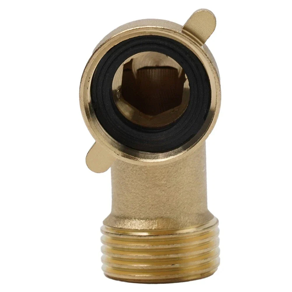90 Degree Angle Water Pipe RV Water Intake Hose Fittings Brass Connector