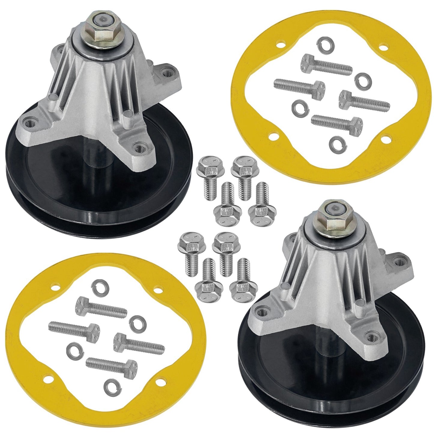 2x Spindle Assembly with Deck Ring for MTD Troy-Bilt (2000–2002)
