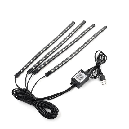 RGB Music Voice Control Floor Atmosphere Light Lamp 72 LED