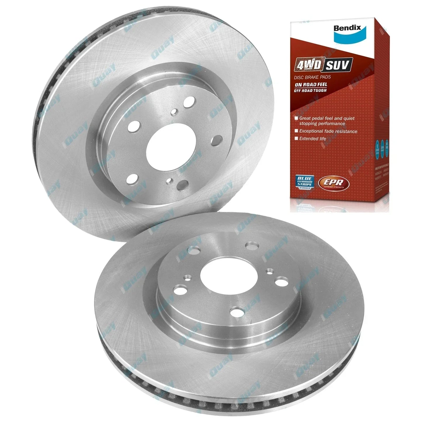 Front Disc Brake Rotors & 4WD Pads for RAV4 ACA33 ACA38 ALA49 ASA44 05~19