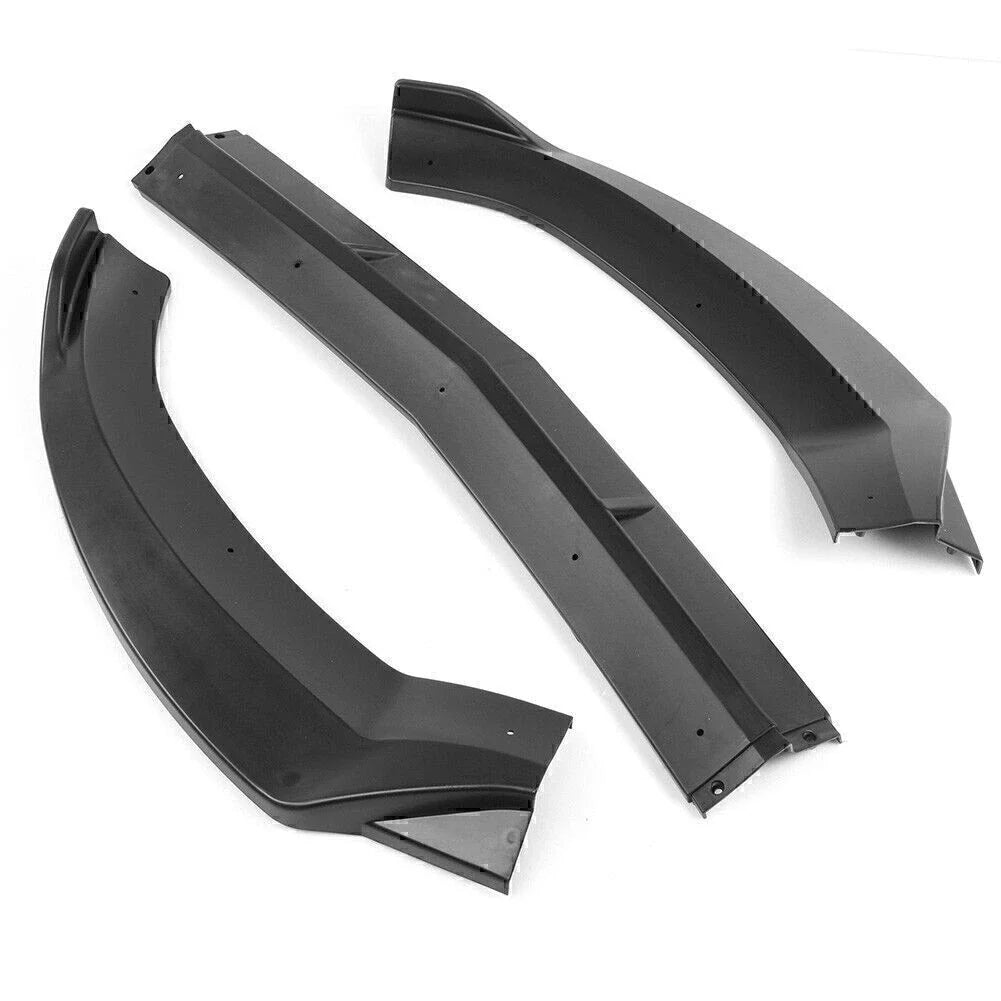 Matte Black Front Bumper Lip Cover Trim for Benz W205 Sport (2015-2018)