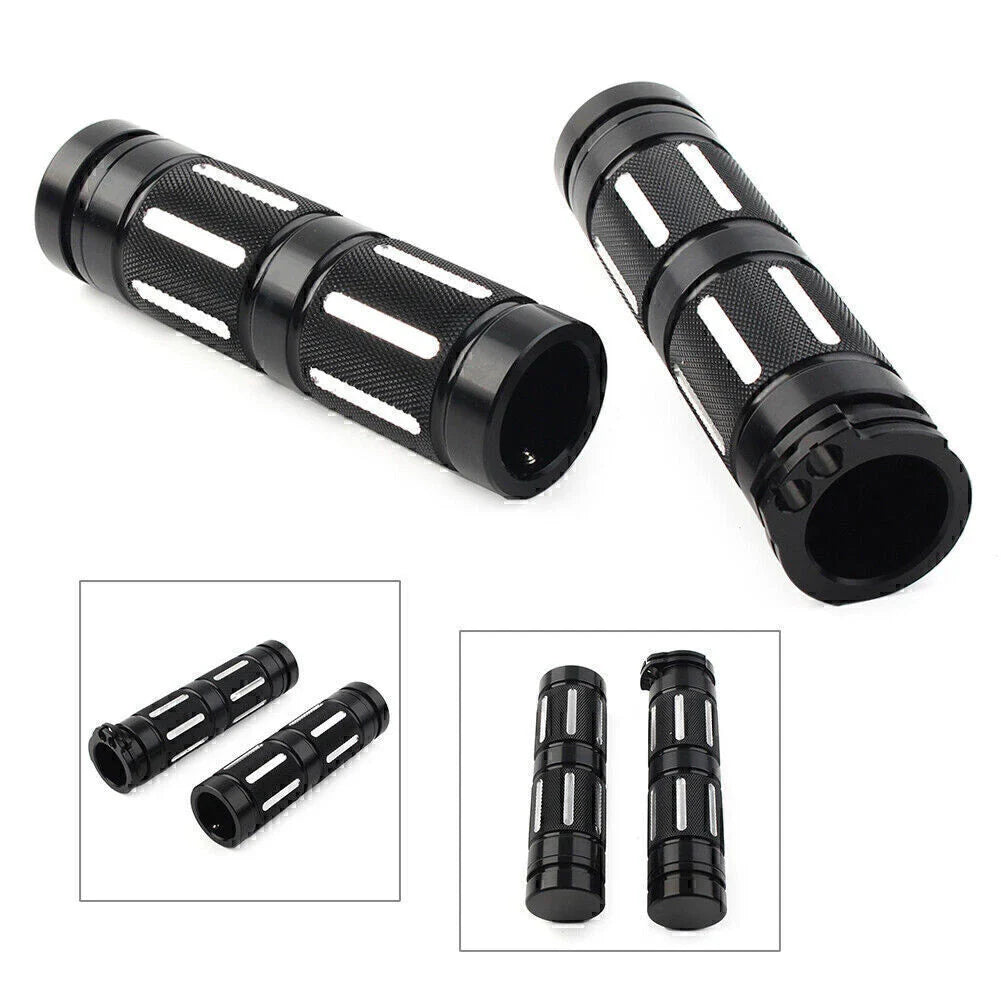 CNC 1" Motorcycle Handlebar Hand Grips for Harley Dyna Wide Glide EFI