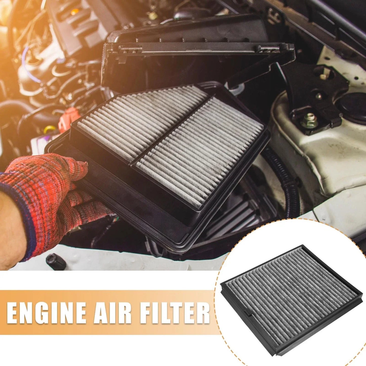 Car Engine Air Filter for Mercedes G500 G55 AMG 5.5L (2002-2011)