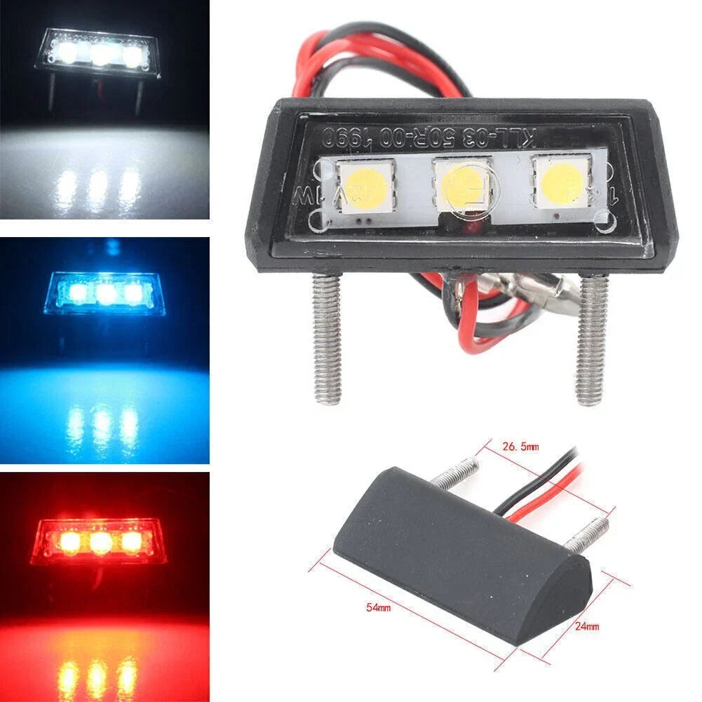 LED License Plate Tag Light for Motorcycle Universal