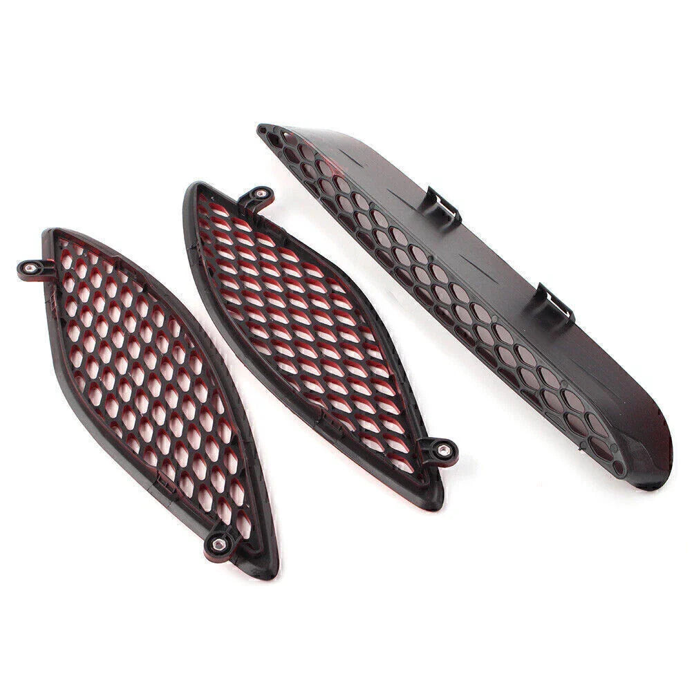Red ABS Center Hood Bezel Grille for Dodge Charger SRT Hellcat (2015-2020)