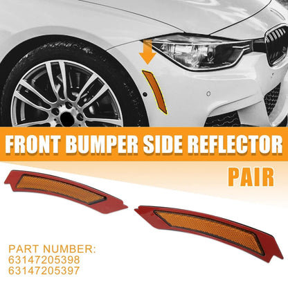 Bumper Reflector for BMW 3 Series E90 E91 LCI (2009 - 2011) Yellow
