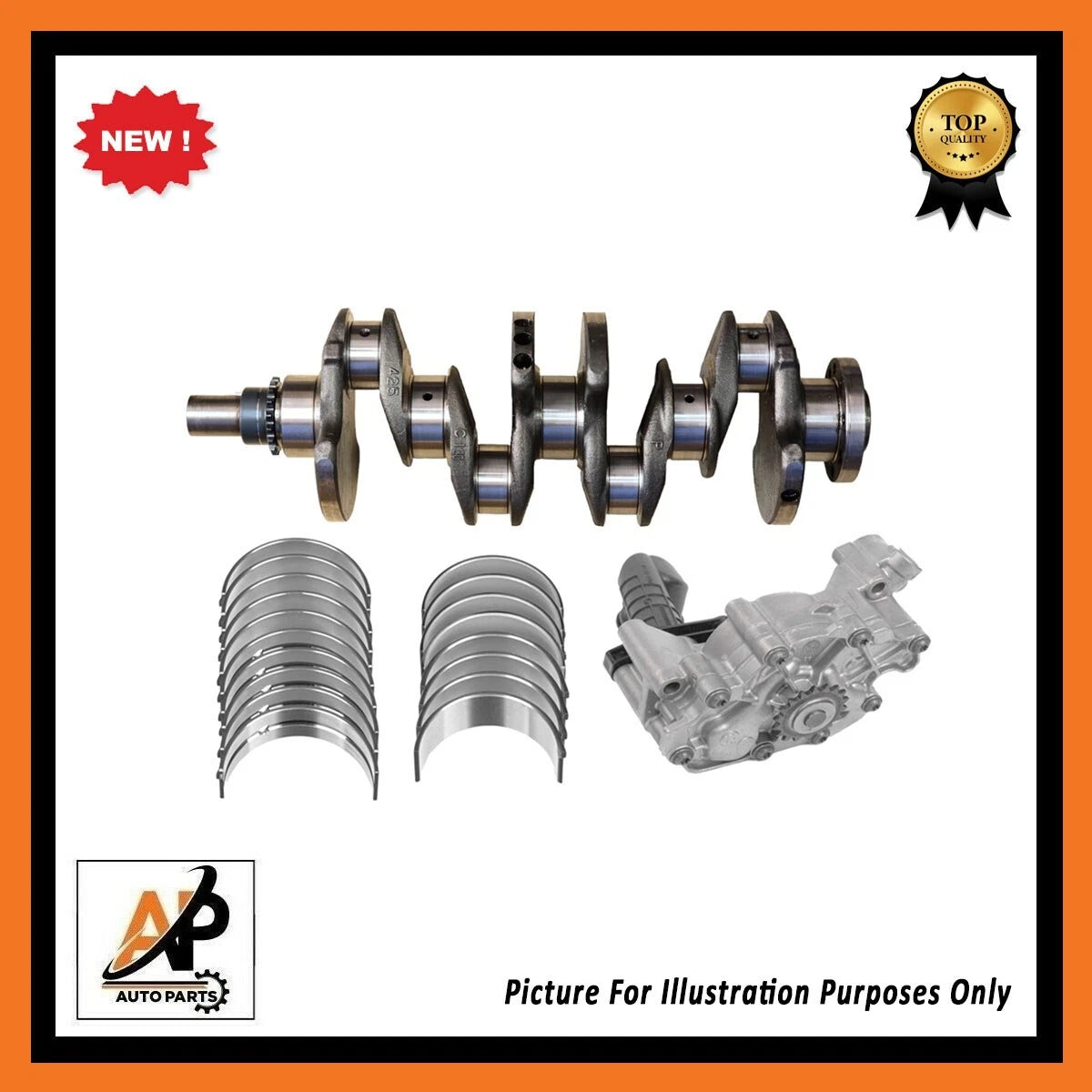 Crankshaft Main Bearing Set Replacement for Peugeot Boxer 2.0 Euro 6 (2017–2025)