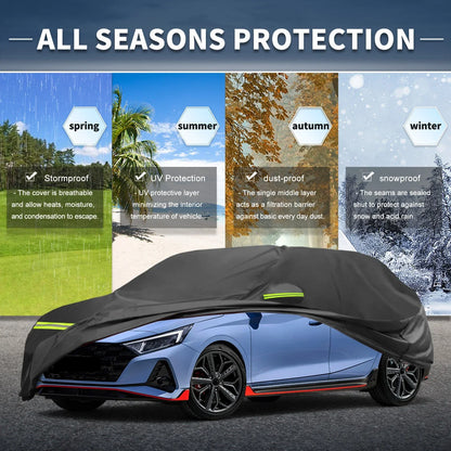 Waterproof Car Cover for Hyundai i20 II/III 2014-2021 with Zipper