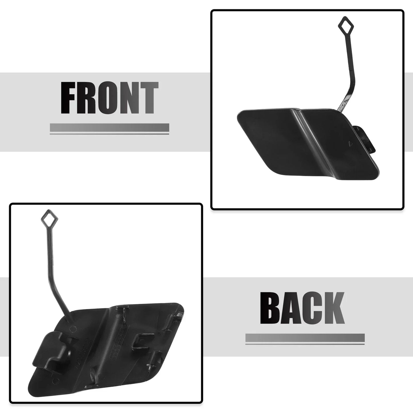 Bumper Tow Hook Eye Hole Cover for Mercedes Benz X204 GLK250 (2009-2015)