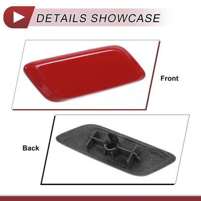 Front Left Headlight Washer Nozzle Cap for Lexus RX350 (2013-2015) Red 1 x