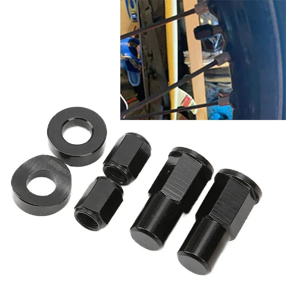 Universal Motorcycle Rim Lock Nuts & Tire Valve Stem Caps