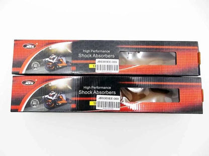 365mm JBS Black/Chrome Rear Shock Absorbers for Honda MT125 Elsinore