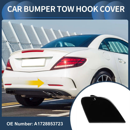 Rear Bumper Tow Hook Cover for Mercedes-Benz W172 R172 (2012-2019) Black