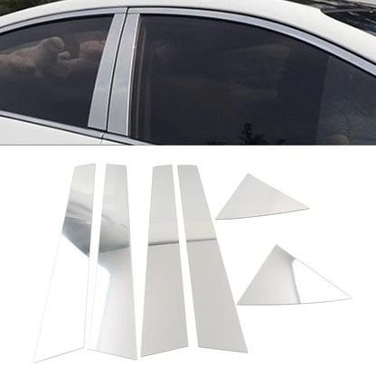 6 x Silver Door Window Trim Covers for Kia Forte K3 Cerato (2009-2012)