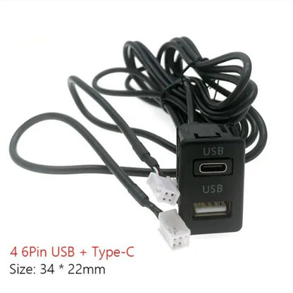 USB & TYPE-C Panel Interface Extension Cable Adapter for Navigation 4 & 6 Pin (145cm)
