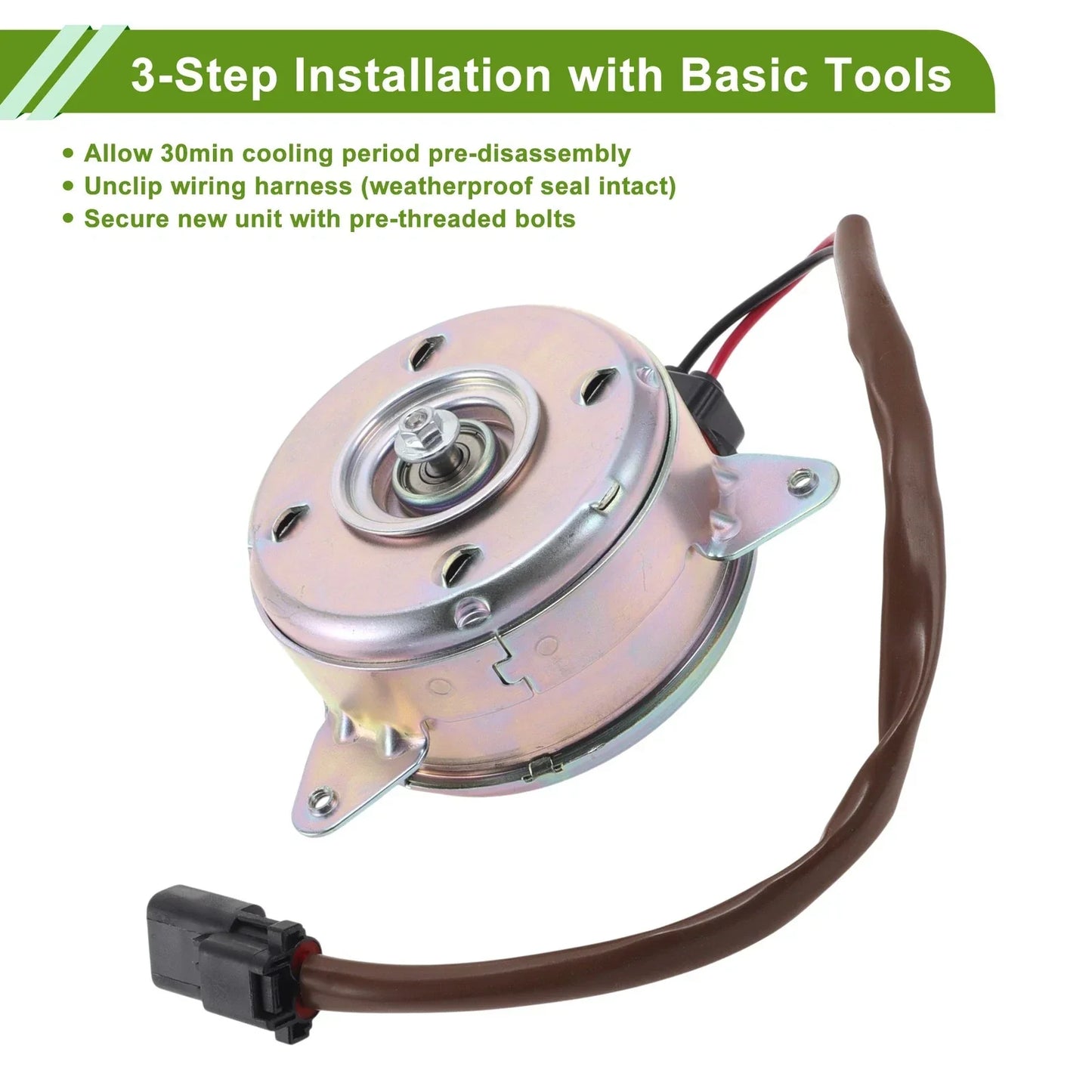 Radiator Fan Motor for Honda CR-V (2010-2016) 1 x Motor