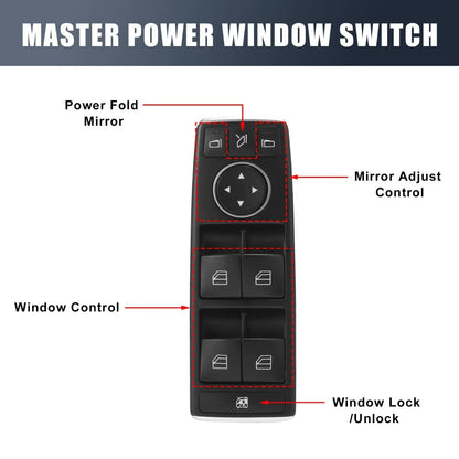 Driver Side Power Window Switch for Mercedes-Benz CL63 AMG (2010)