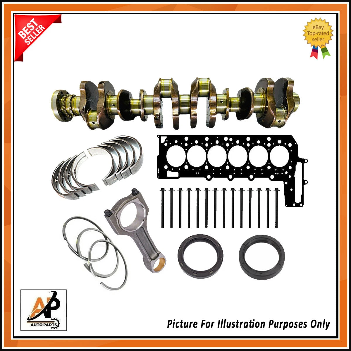 Crankshaft Rebuild Kit 8 Web for BMW X3 X4 X5 X6 40D Diesel (2010–2020)