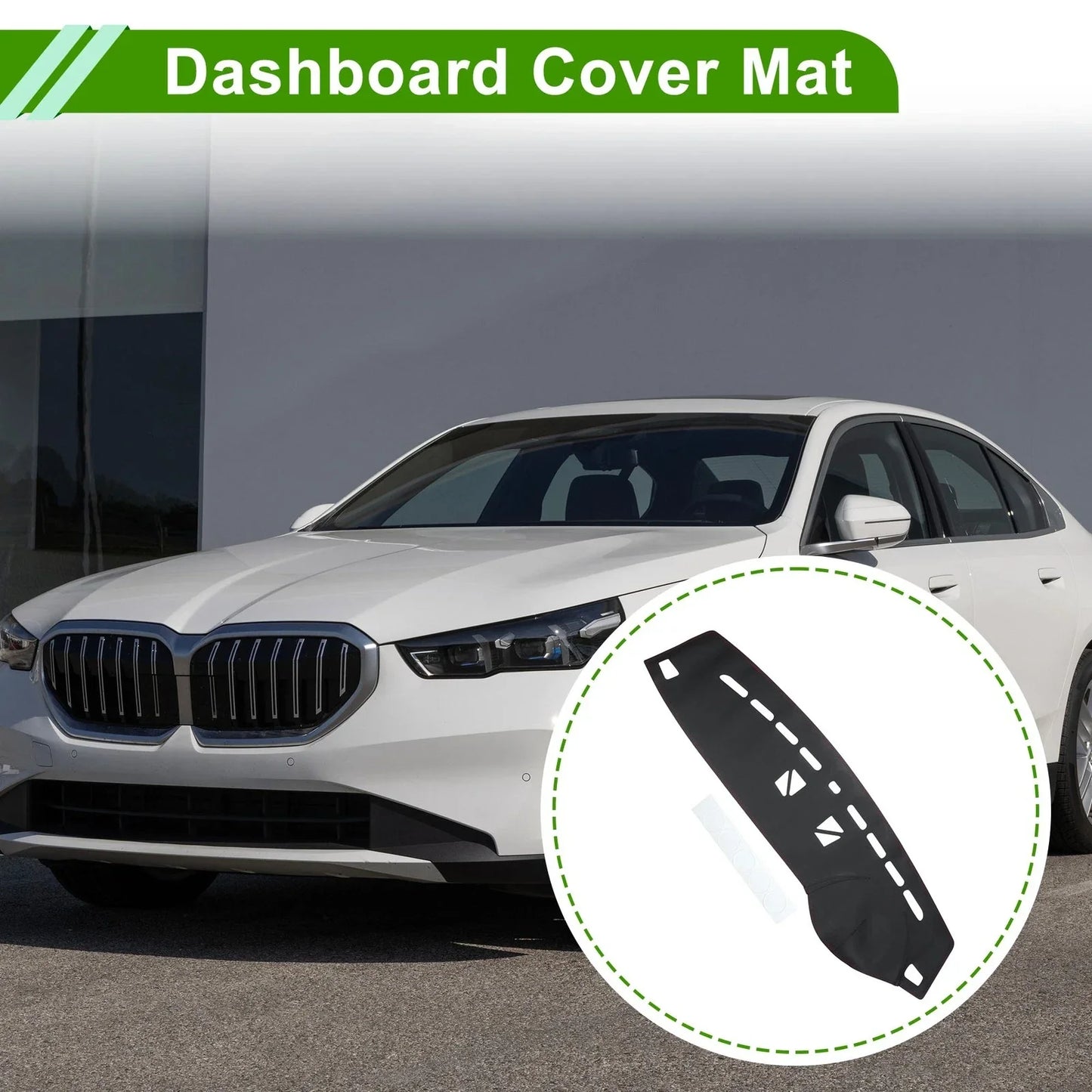 Dashboard Cover for BMW M3 (2009 - 2013) Dash Mat Carpet Black Red