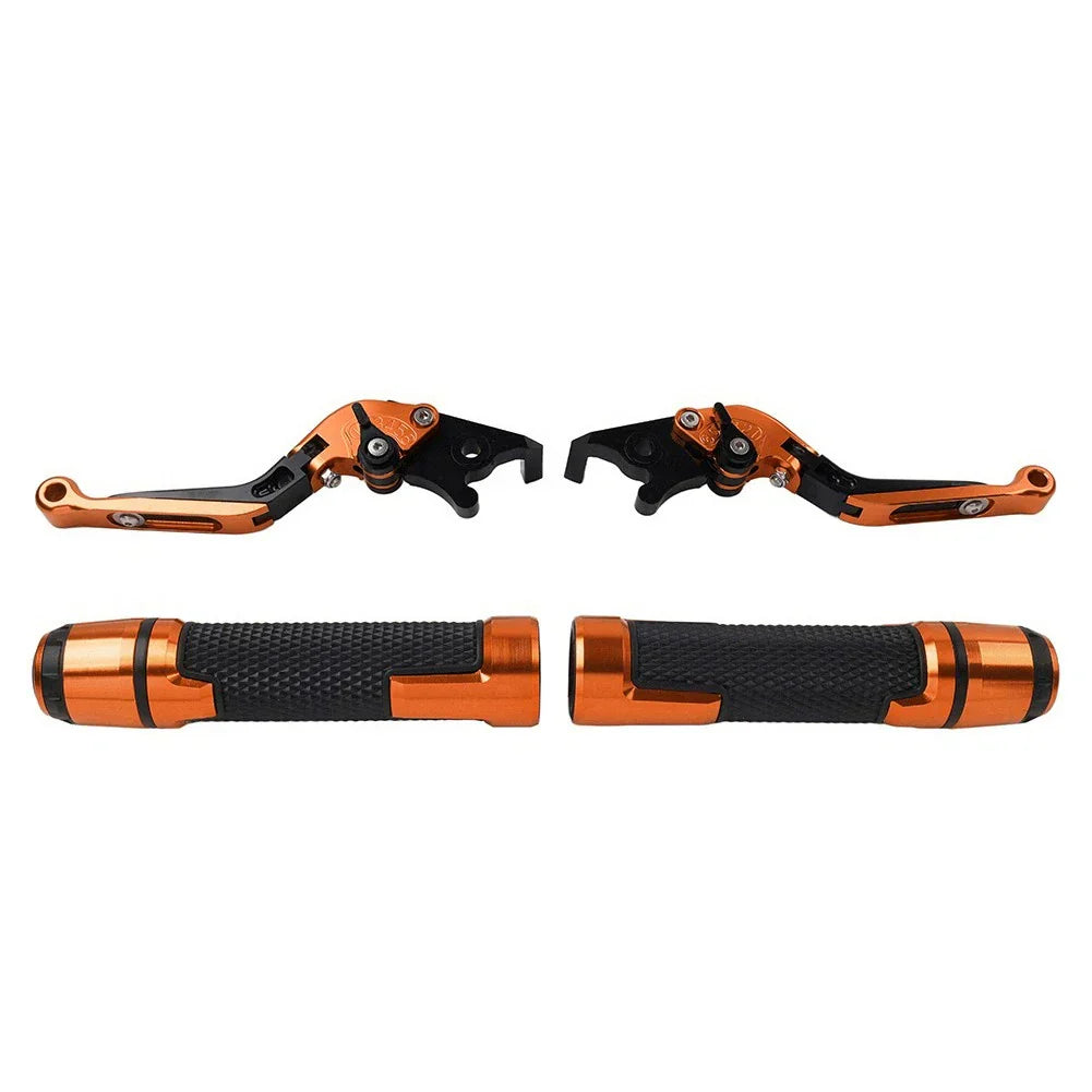 Folding Extendable Brake Clutch Levers Grips Set for Kawasaki ZX10R (2004-2023)