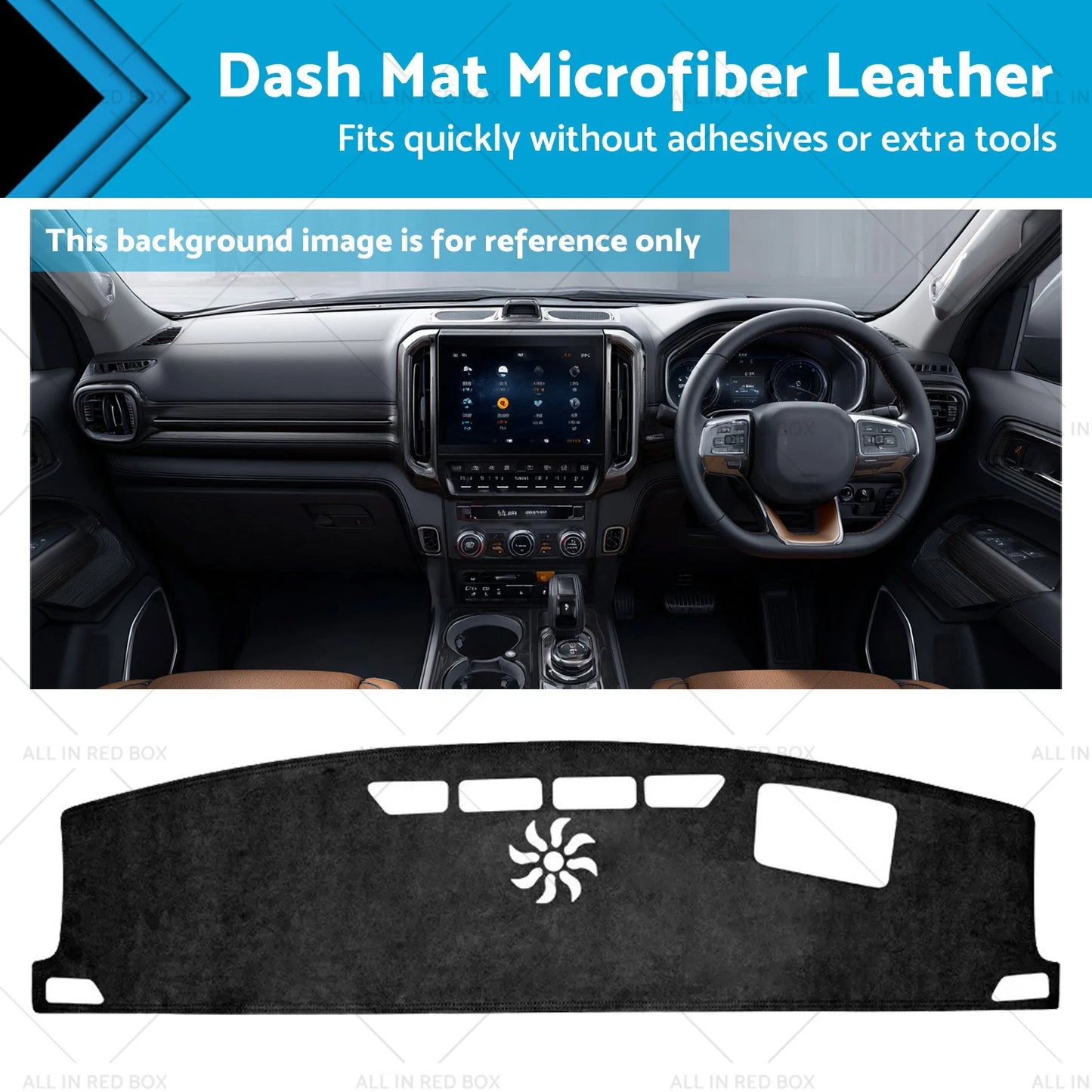 Non-Slip Microfiber Leather Dashboard Cover for GWM Tank 500 (2024)