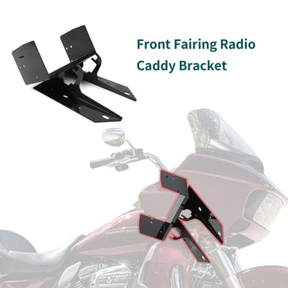 Front Fairing Radio Caddy Mount Bracket for Harley Road Glide (1998-2013)