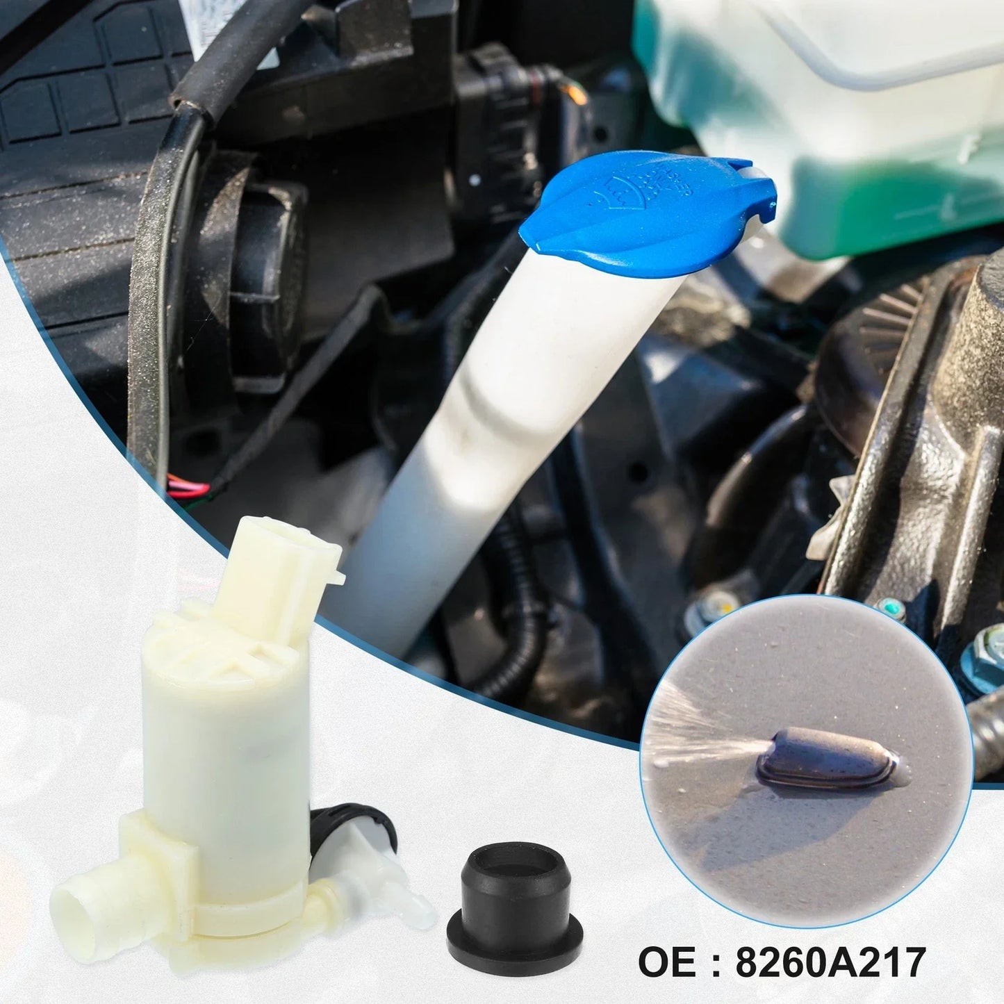 Windshield Washer Motor Pump for Honda CR-V 2007-2011 (2 x Motors)
