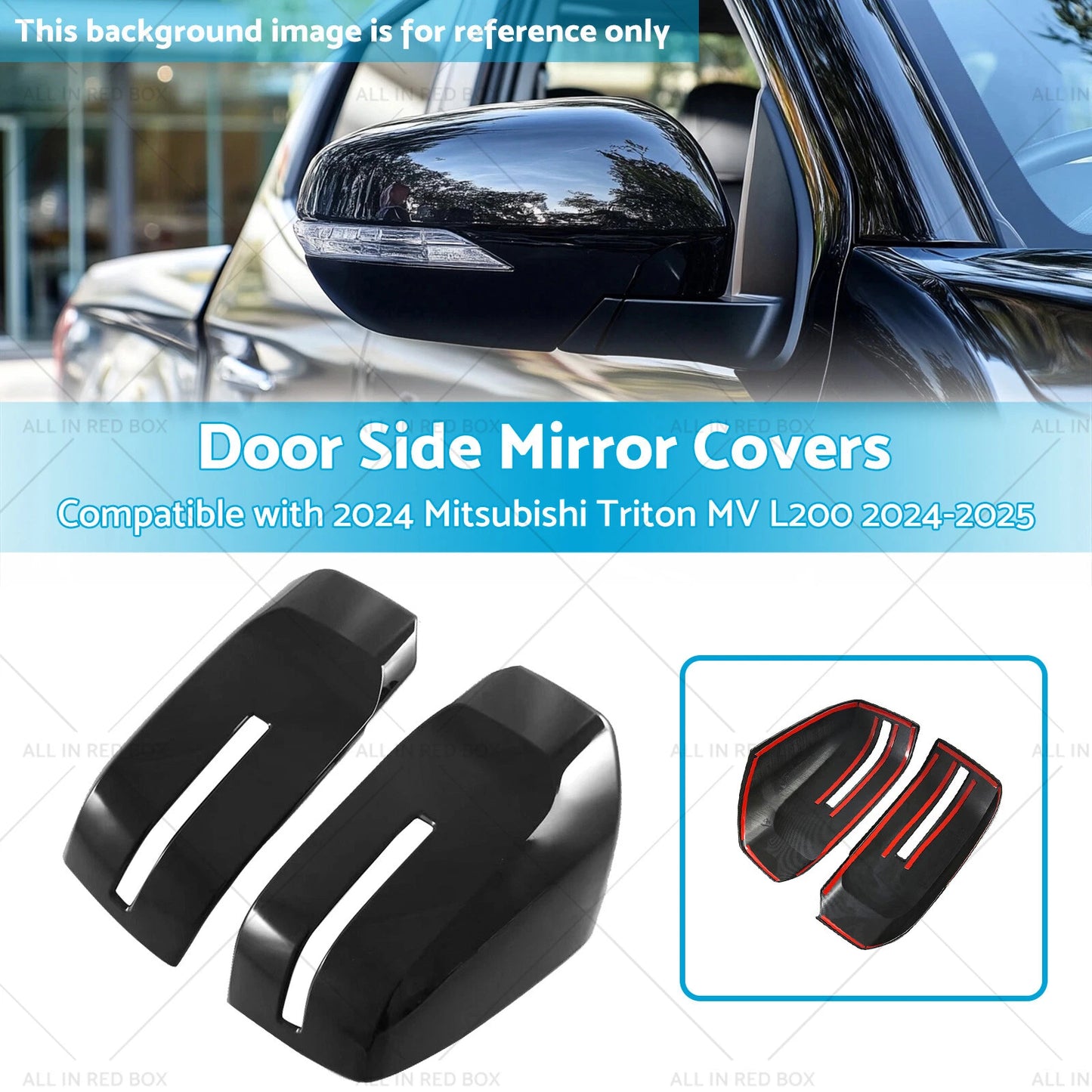 Mitsubishi L200 Non-Door Side Mirror Covers, Stylish Design (2024+)