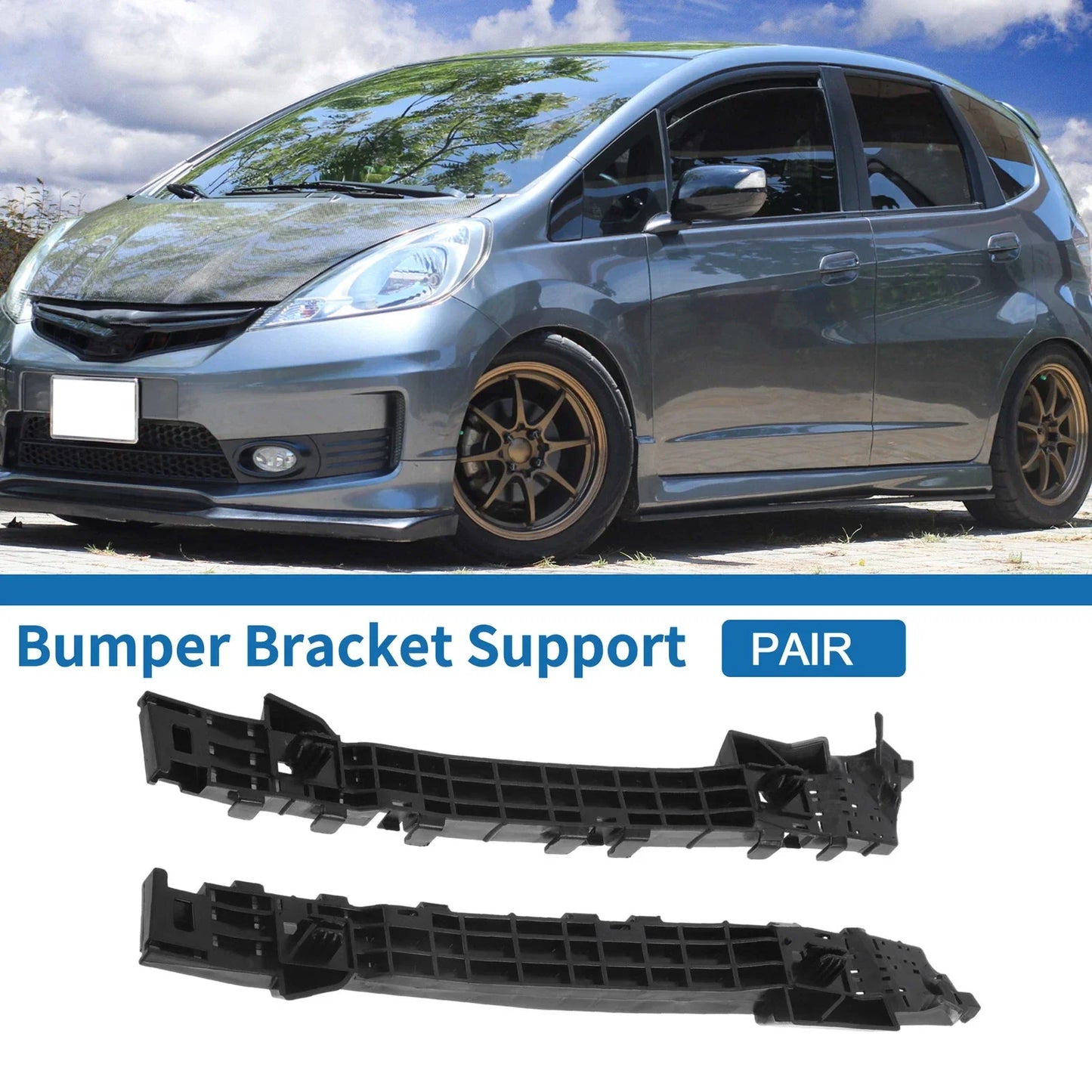 Rear Bumper Retainer Bracket for Honda Fit (2007-2020) - 1 Pair