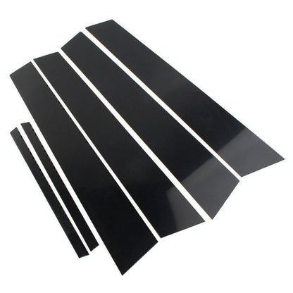 6 Pcs Door Trim Cover Kit Black for Honda Civic (2006-2011)