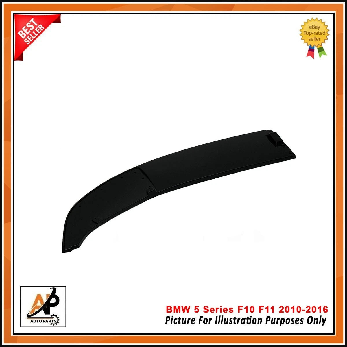Front Bumper Splitter Lip M Sport Gloss Black for BMW 5 Series F10 F11 (2010–2016)