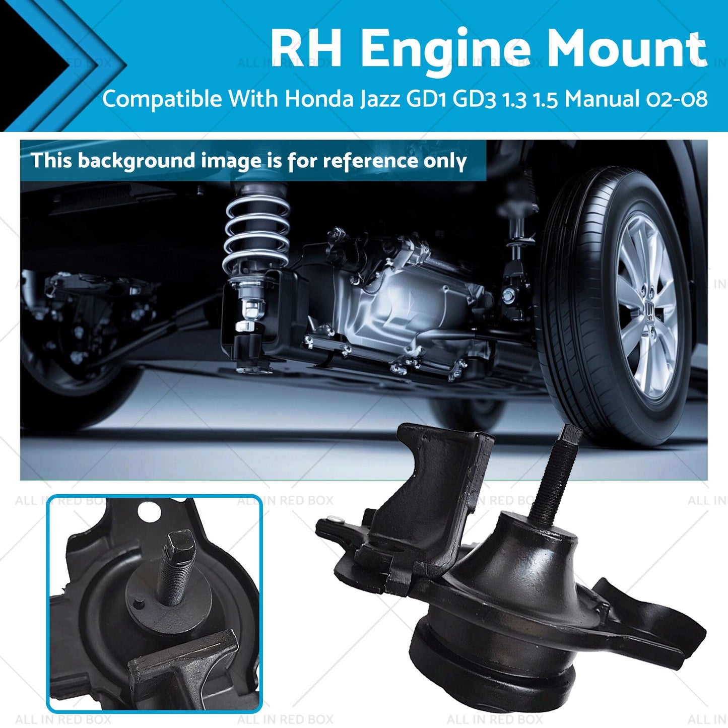 Engine Mount RH for Honda Jazz GD1 GD3 L13A1 L15A1 (2001-2008)