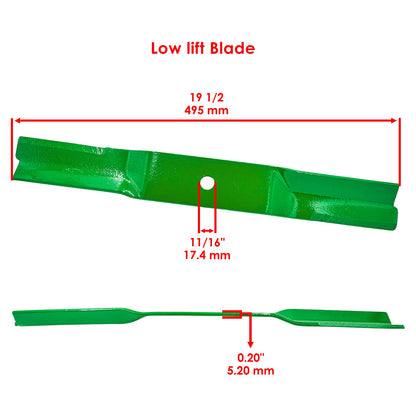 Deck Blade Replacement for John Deere GT242 GT262 GT275 LT133 (2010–2010)