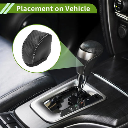 Car Gear Shift Knob Cover for Lexus NX250 2022-2023 Black Carbon Fiber
