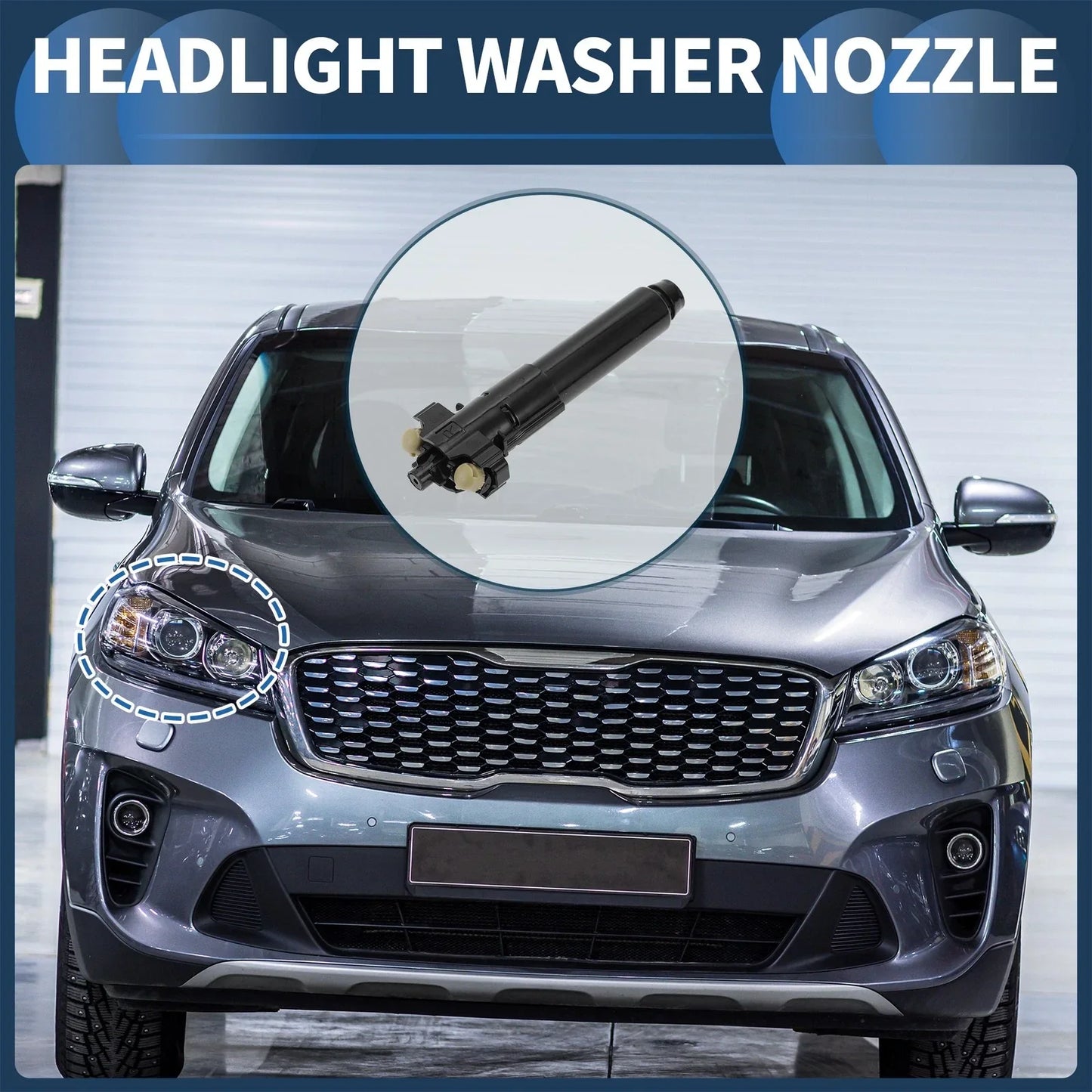 Front Passenger Side Headlight Washer Nozzle for Lexus LX570 (2016-2017)