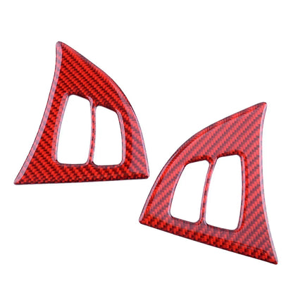 2 x Real Carbon Fiber Steering Wheel Button Covers for BMW X5 E70 (2008-2013)