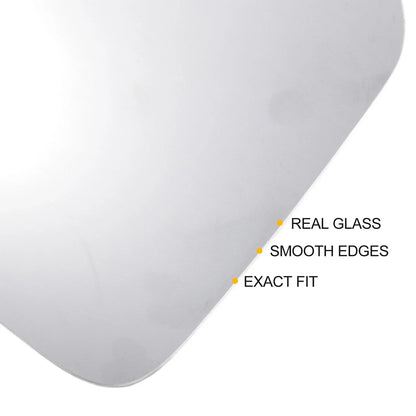 Left Driver Side White Mirror Glass with Back for Hyundai