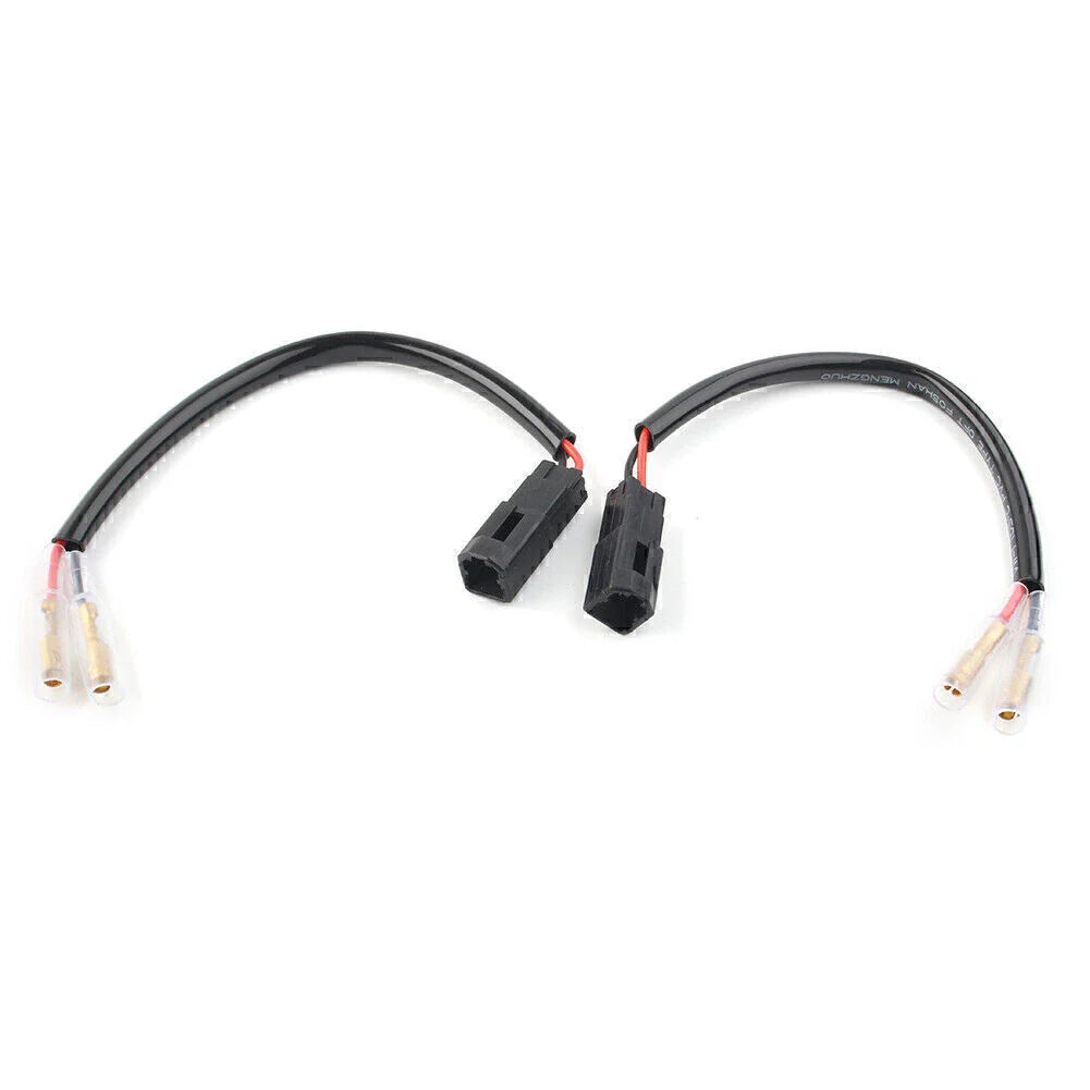 Turn Signal 2-Wire Connector Harness w/Sleeve for Ducati 848 1098 1198