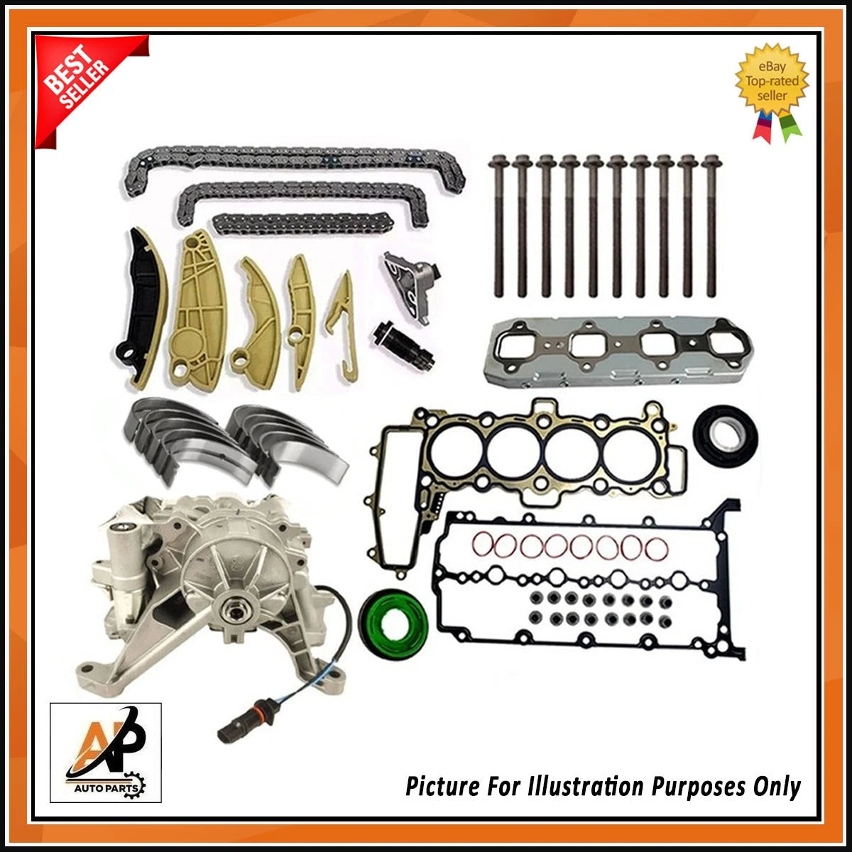 Crankshaft Rebuild Kit Heavy Duty Replacement for Range Rover Sport Discovery (2016–2019)