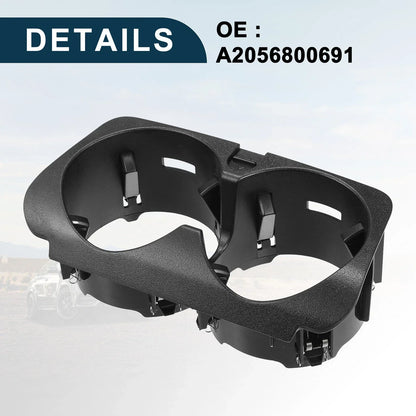 Cup Holder for Mercedes Benz W463 (2019-2023) - Practical Drink Holder Black