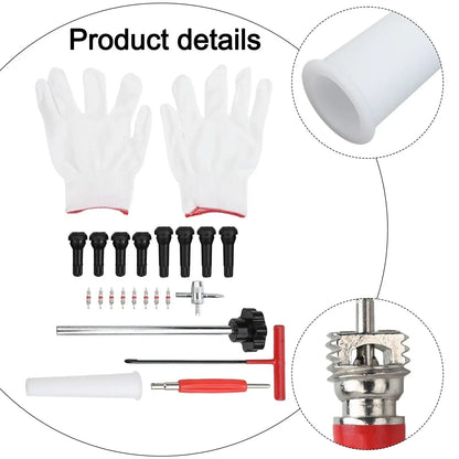Tire Valve Repair Kit 22pcs for Vehicles