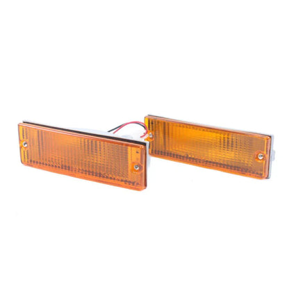Front Bumper Light Indicator Pair Fits Mitsubishi L200 Triton Pickup 1986-96 D06
