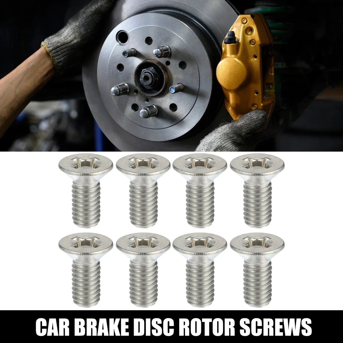 8 x Brake Disc Rotor Screws Kit for Honda Accord Civic