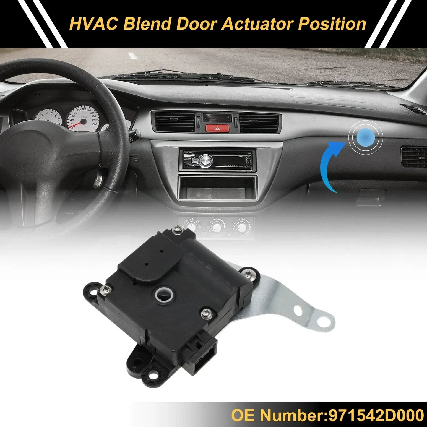 HVAC Heater Blend Door Actuator for Hyundai Elantra (2003-2006)