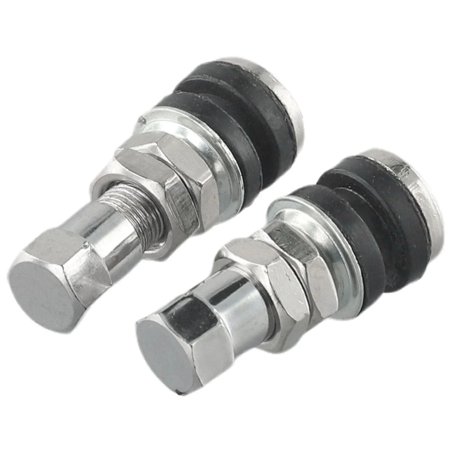 2 x Tire Valve Short Stems for Cars & Motorcycles