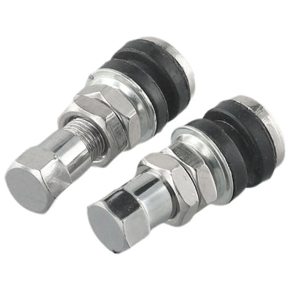 2 x Tire Valve Short Stems for Cars & Motorcycles