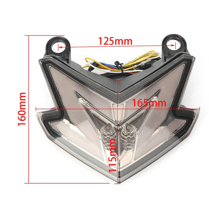 LED Tail Turn Signal Lights for KAWASAKI Ninja ZX6R/Z800/Z125 Pro (2013-2018)