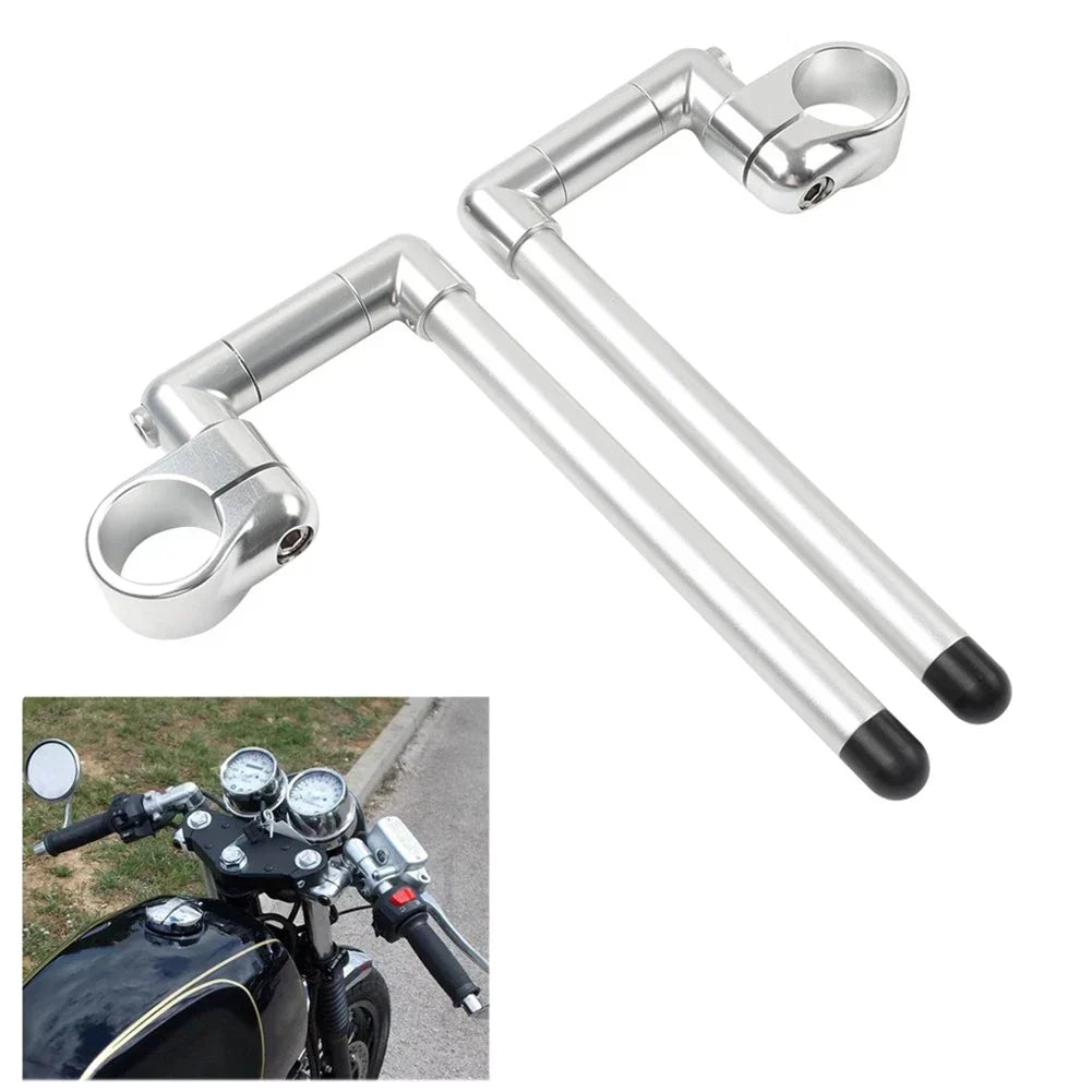 43MM 7/8" Cafe Racer Clip-On Handlebar for Universal Motorcycles