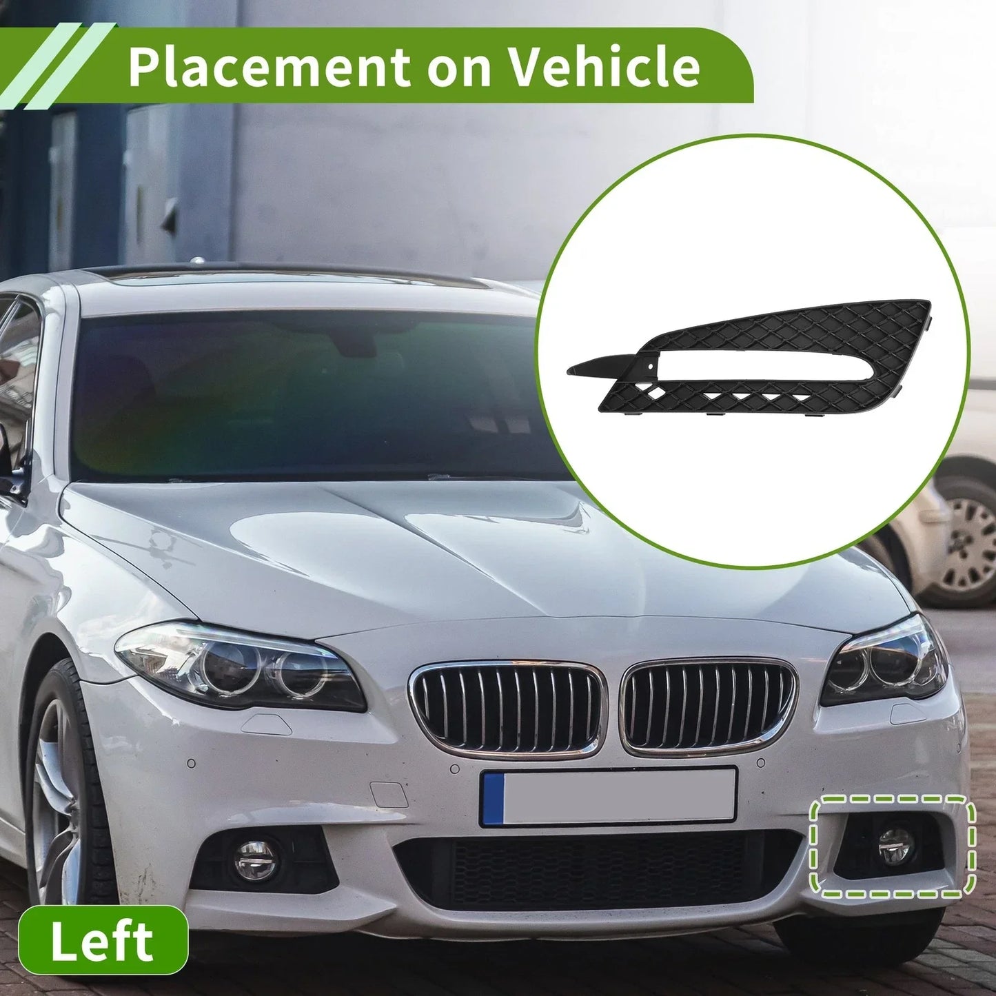 Front Left Fog Light Grill for Mercedes Benz W251 (2009-2013)
