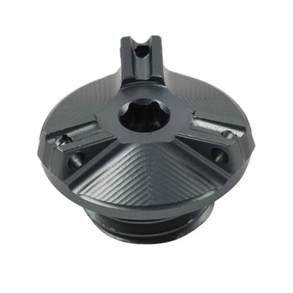 Black Engine Oil Cap Cover for Kawasaki Z400 Z650 Z800 Z900 Z1000 (2018-2023)